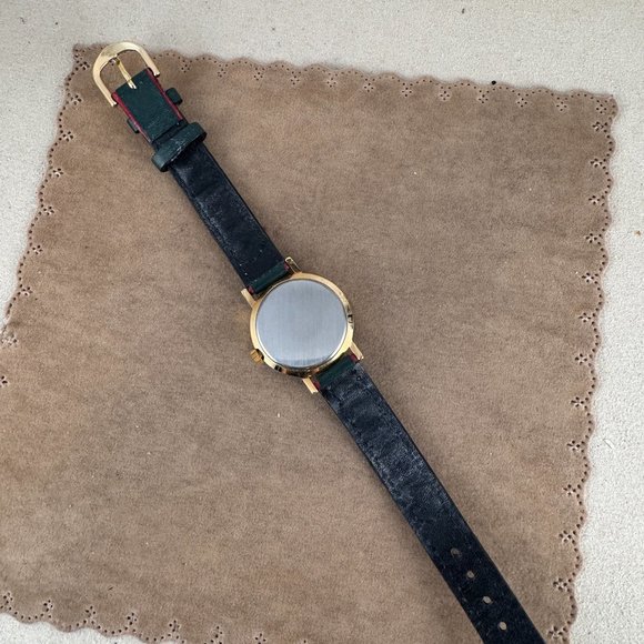 Vintage Swiss Made watch with adjustable embroider Leather Strap Swiss movement - Picture 8 of 10